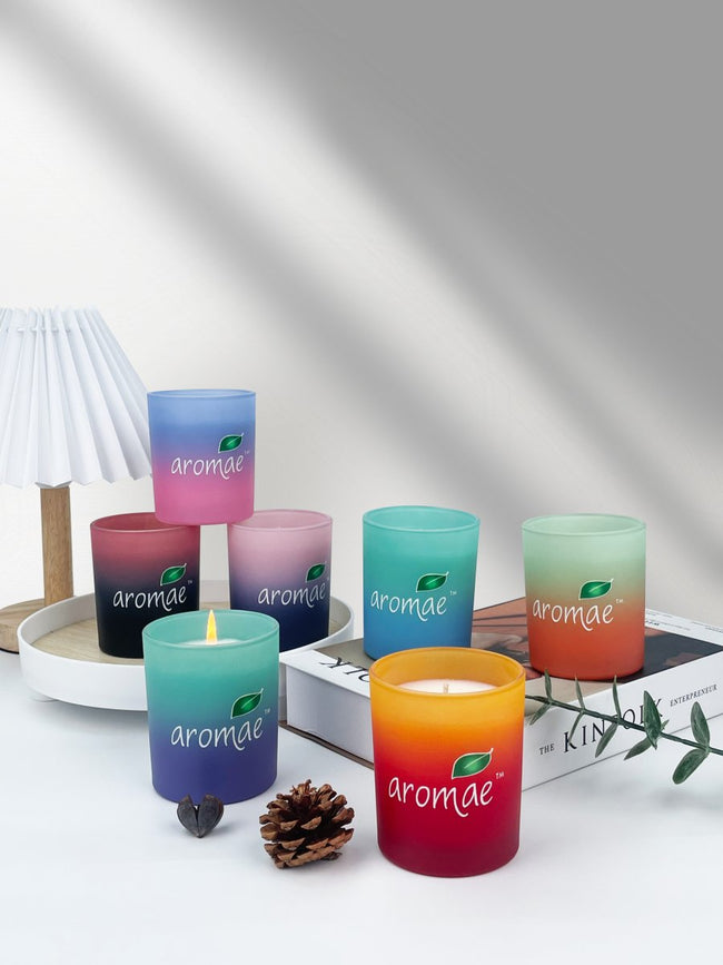 Rainbow Seven Scented Candles - Aromae Essentials